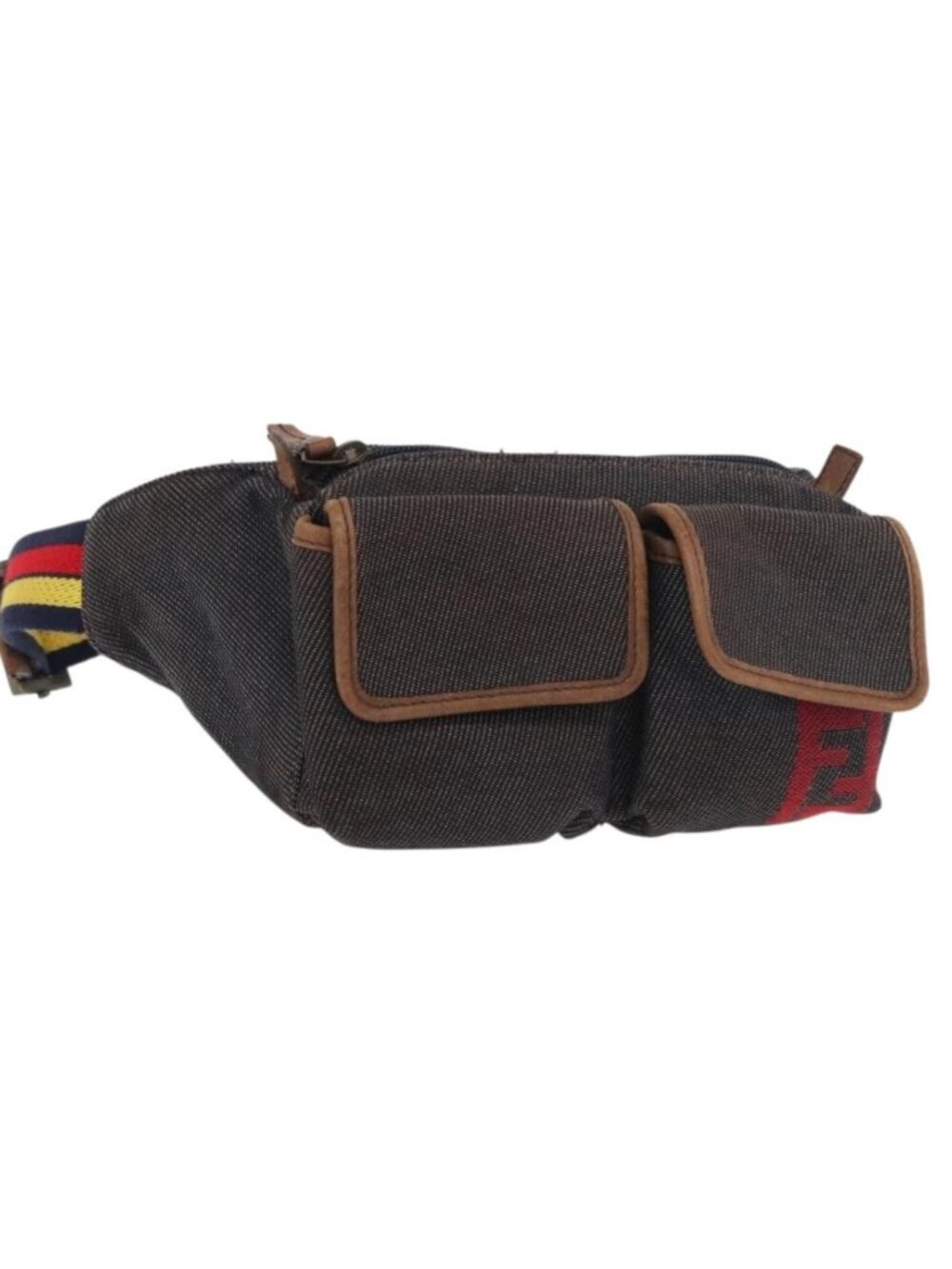 FENDI Waist bag Canvas Brown
